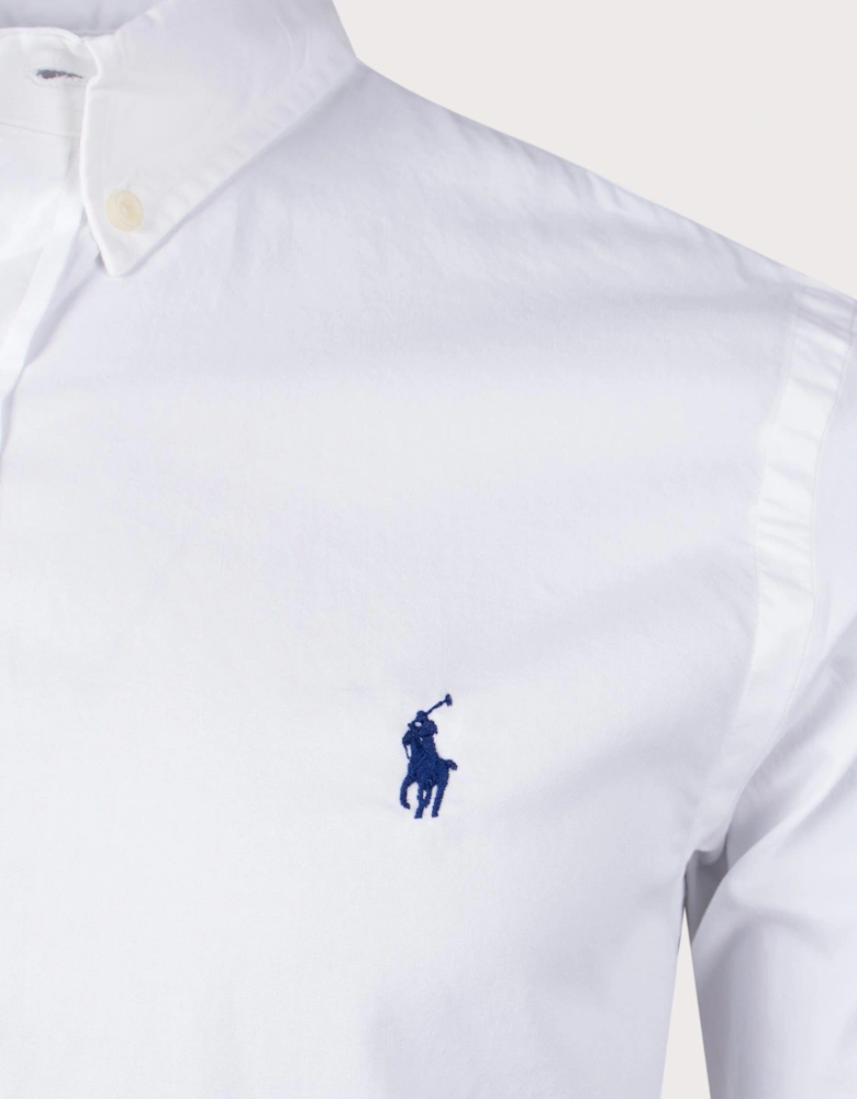Slim Fit Twill Sport Shirt