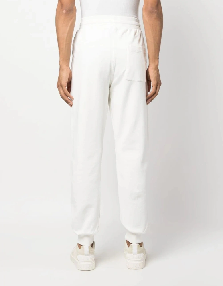 Tennis Club Cotton Track Pants Joggers White