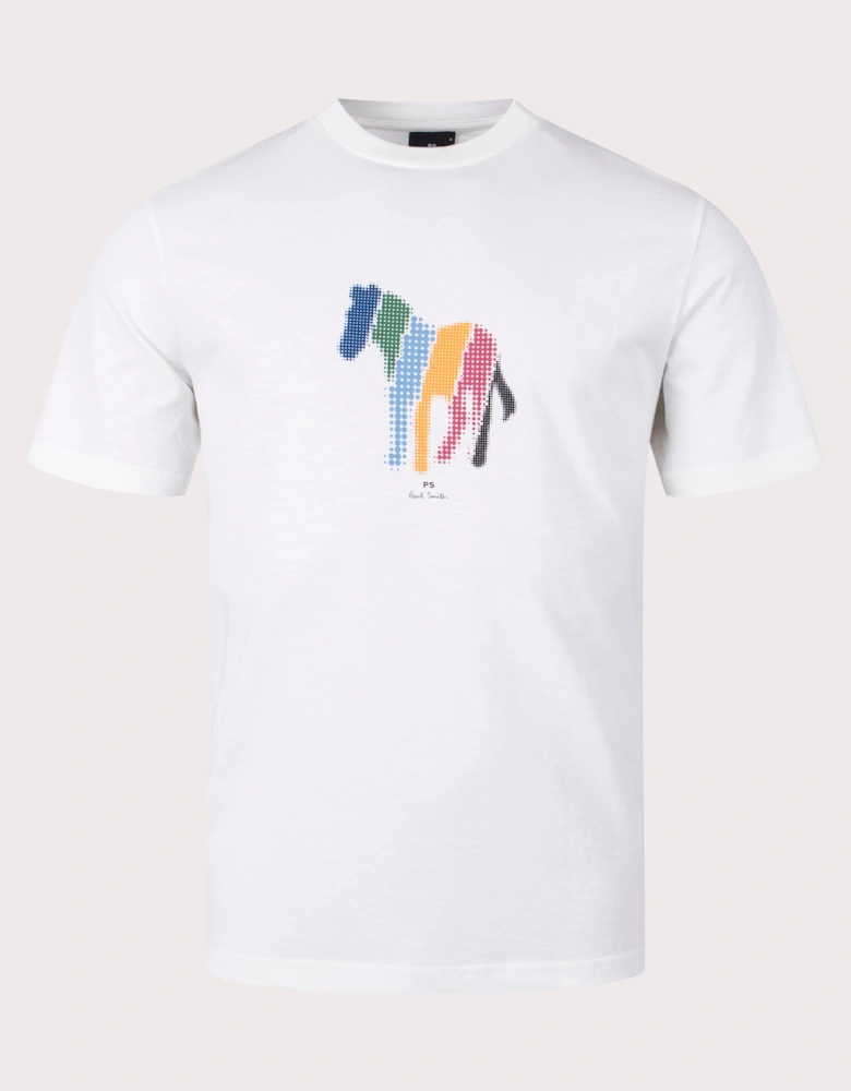 Pixelated Broad Stripe Zebra T-Shirt