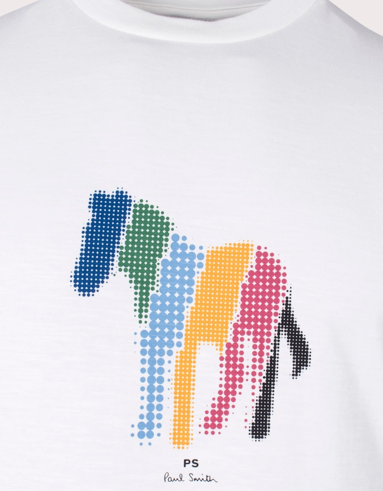 Pixelated Broad Stripe Zebra T-Shirt
