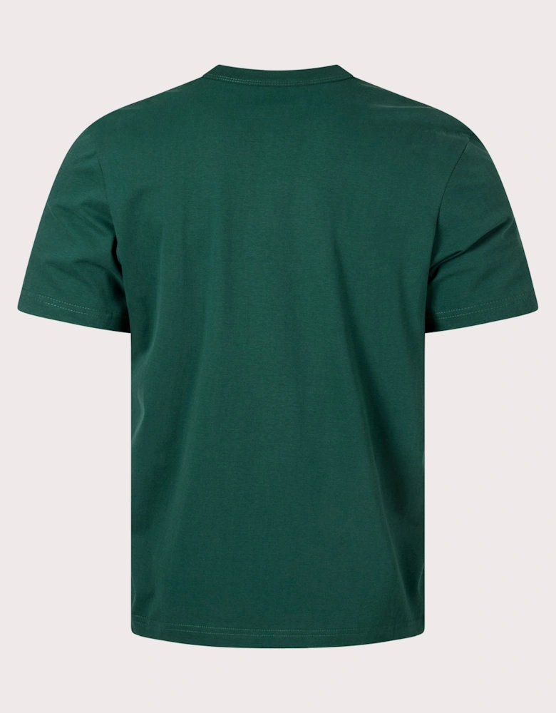 Hollow Broad Stripe Zebra Emblem T-Shirt