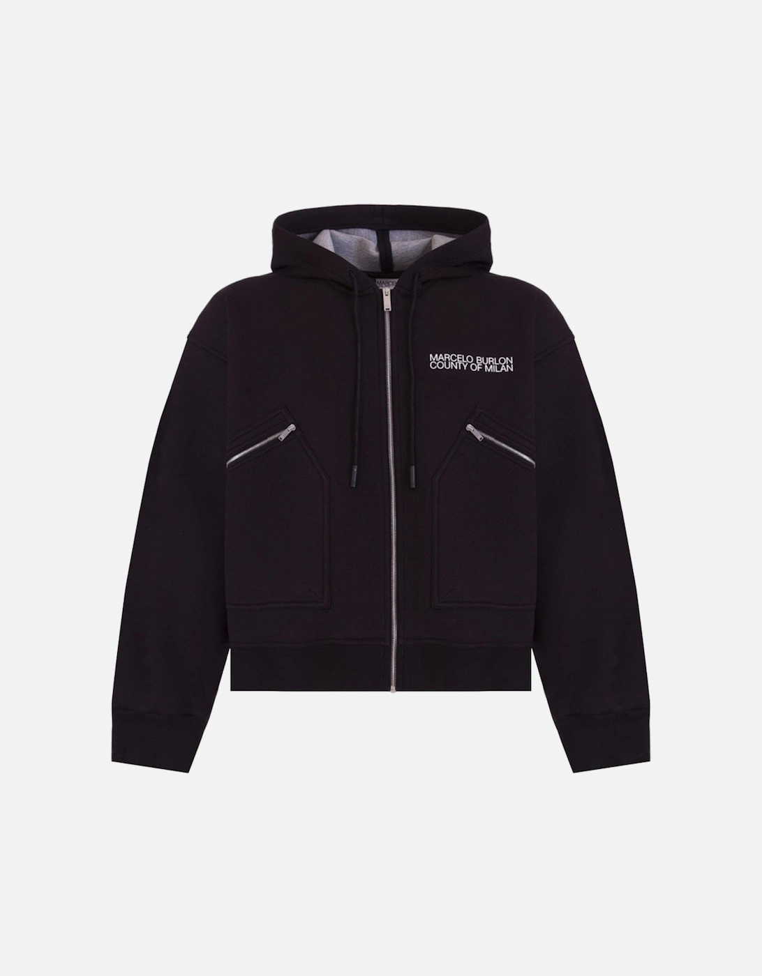 Men's Logo Scuba Hoodie Black, 3 of 2