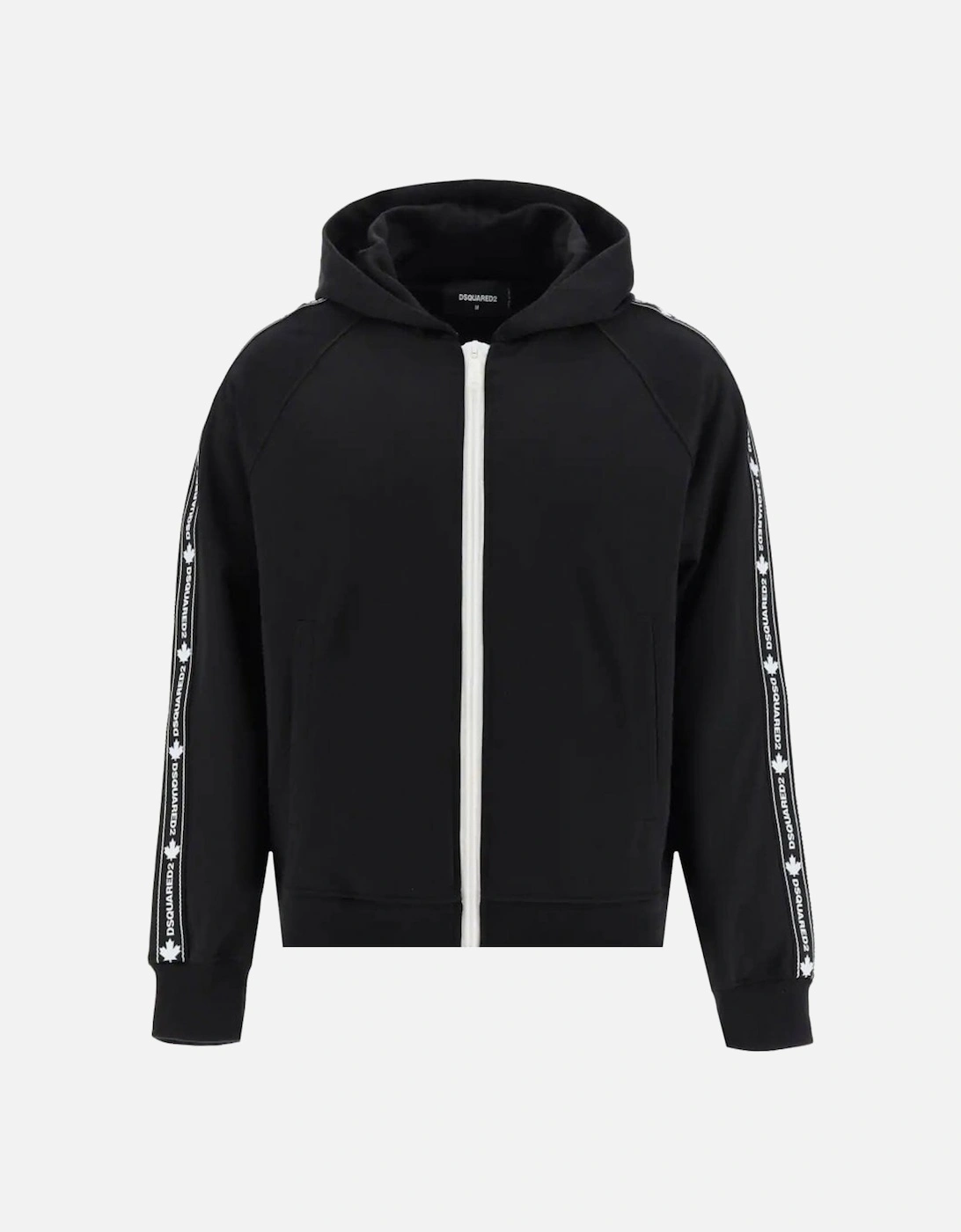 Men's Tape Hoodie Black, 3 of 2