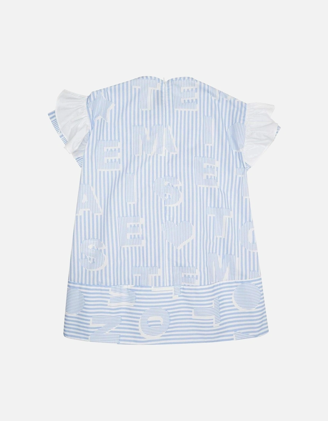 Girls Blue Striped Dress