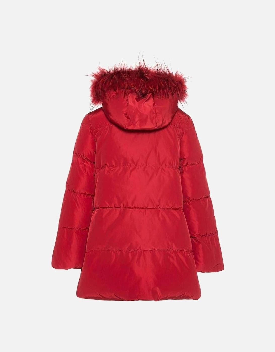 Girls Red Down Padded Coat