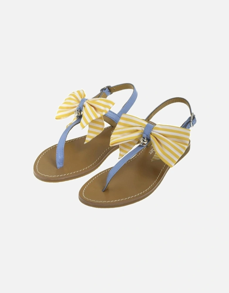 Girls Lemon Bow Sandals