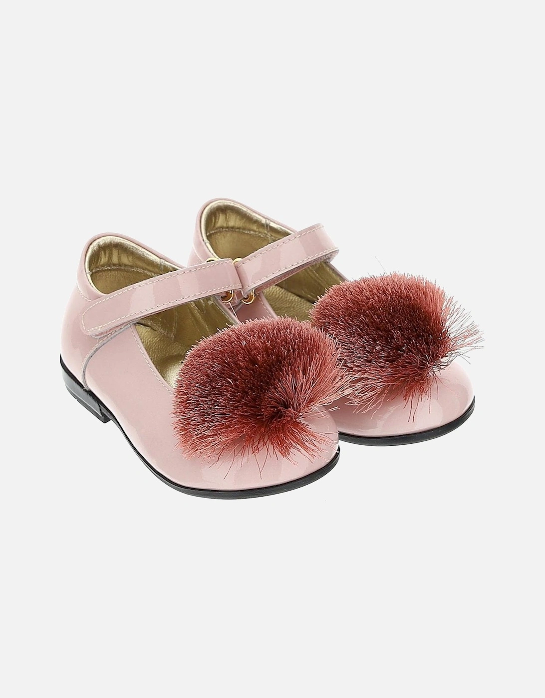 Girls Pink Pom Pom Shoes