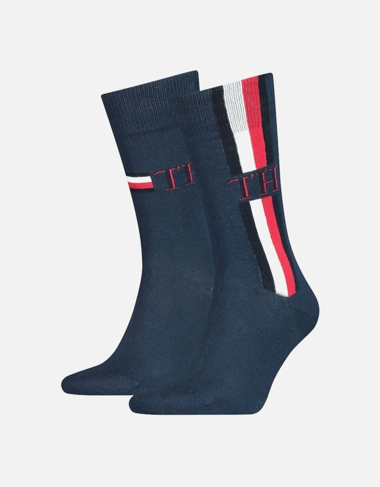 2 Pack Men's Iconic Stripe Socks