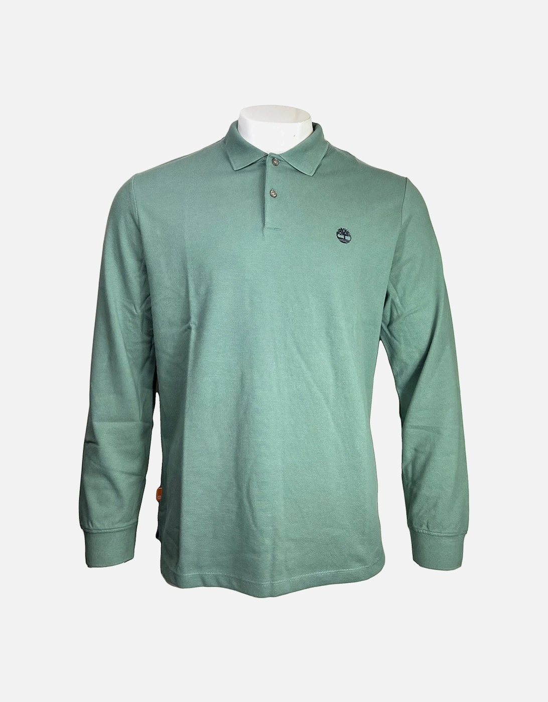 Millers River Pique Long Sleeve Polo Green