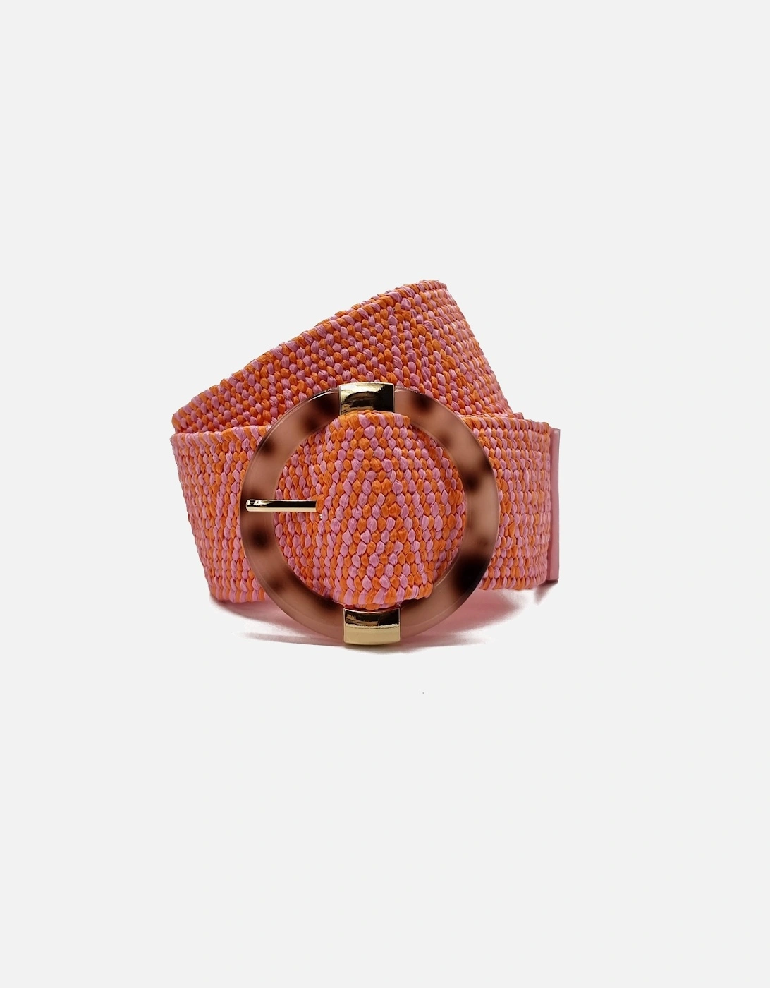 Kayleigh Elasticated Belt - Pink/Orange Mix, 2 of 1