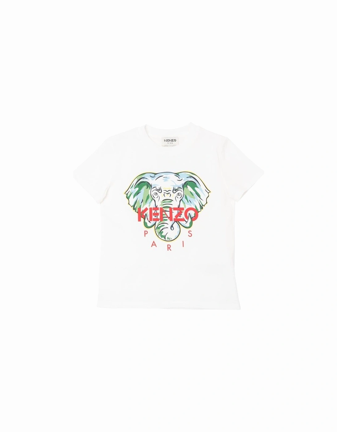Boys White Elephant Print T-Shirt, 3 of 2