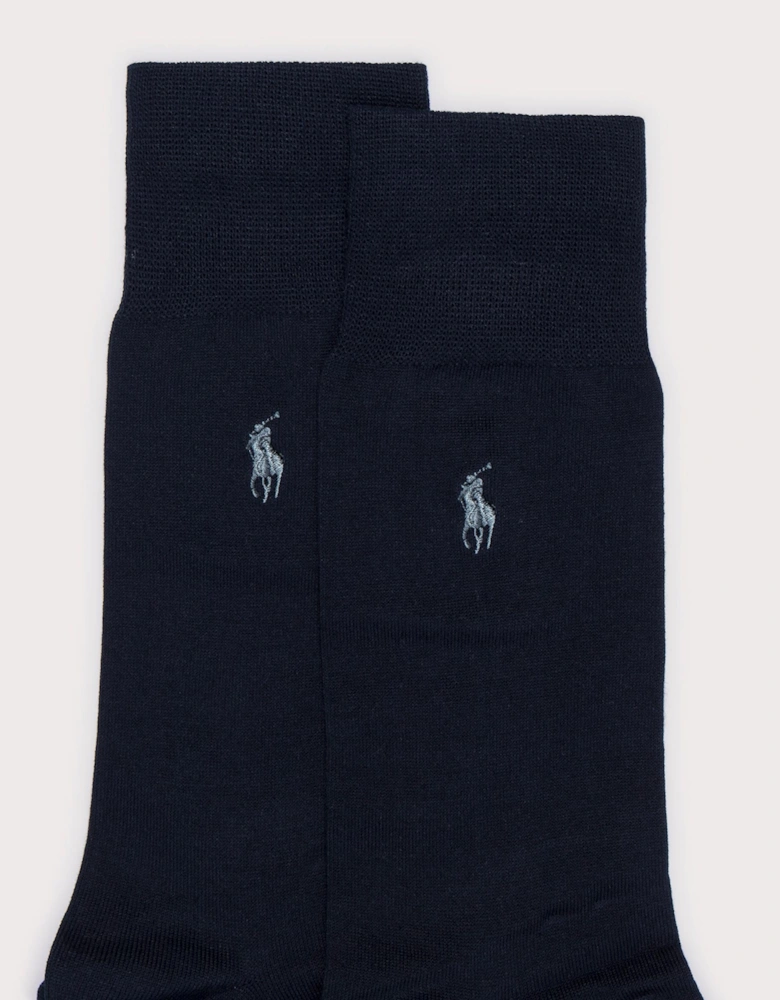 Two Pack of Flat Knit Socks