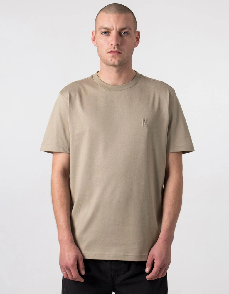 Relaxed Fit Johannes Organic N Logo T-shirt