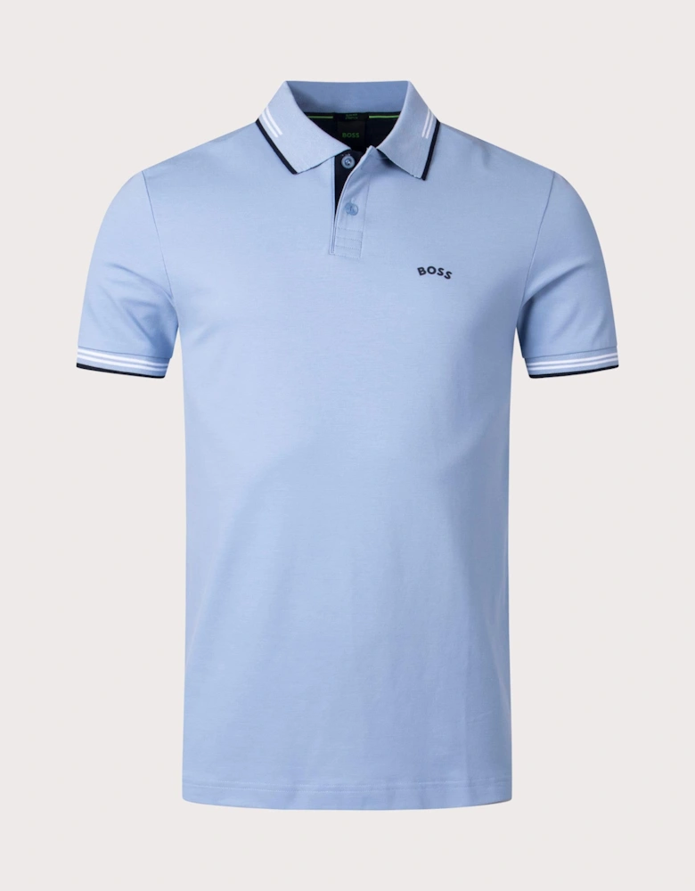 Slim Fit Paul Curved Logo Polo Shirt