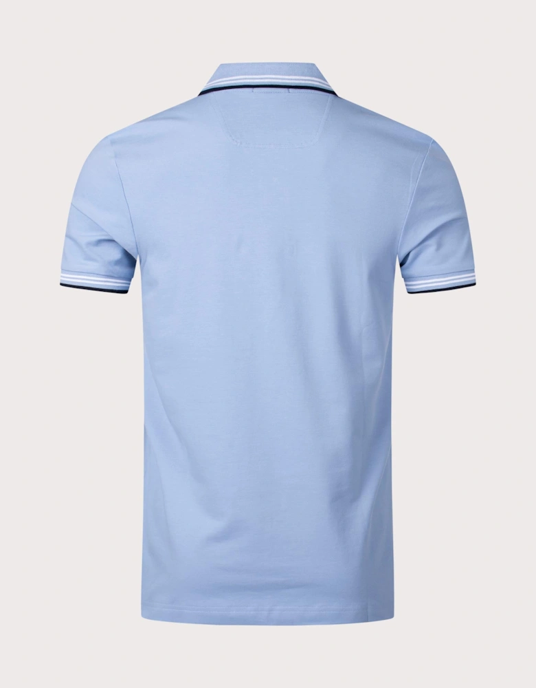 Slim Fit Paul Curved Logo Polo Shirt