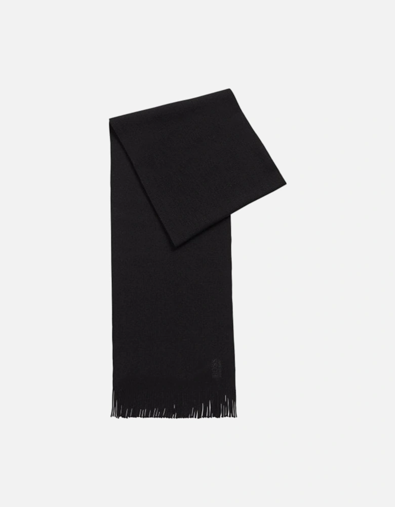 Mens Wooly Scarf Black