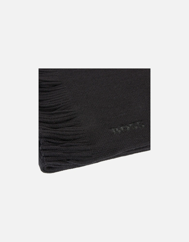 Mens Wooly Scarf Black