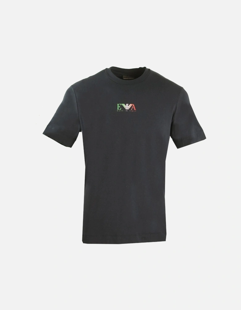 EA Italian Flag Logo Navy T-Shirt