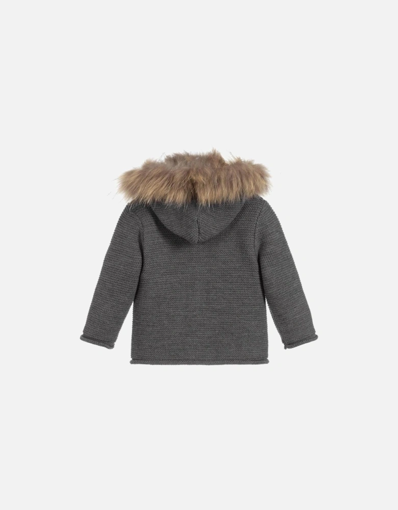 Baby Boys Grey 'Orion' Knit Coat