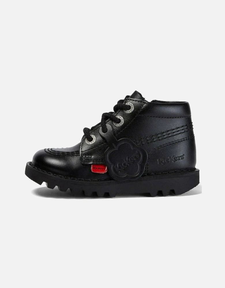 Kick Hi Zip black leather