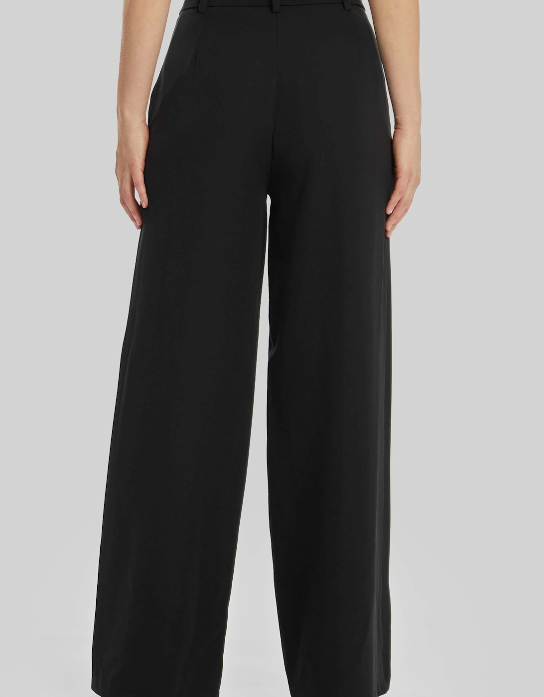 Wide Leg Tuxedo Trousers