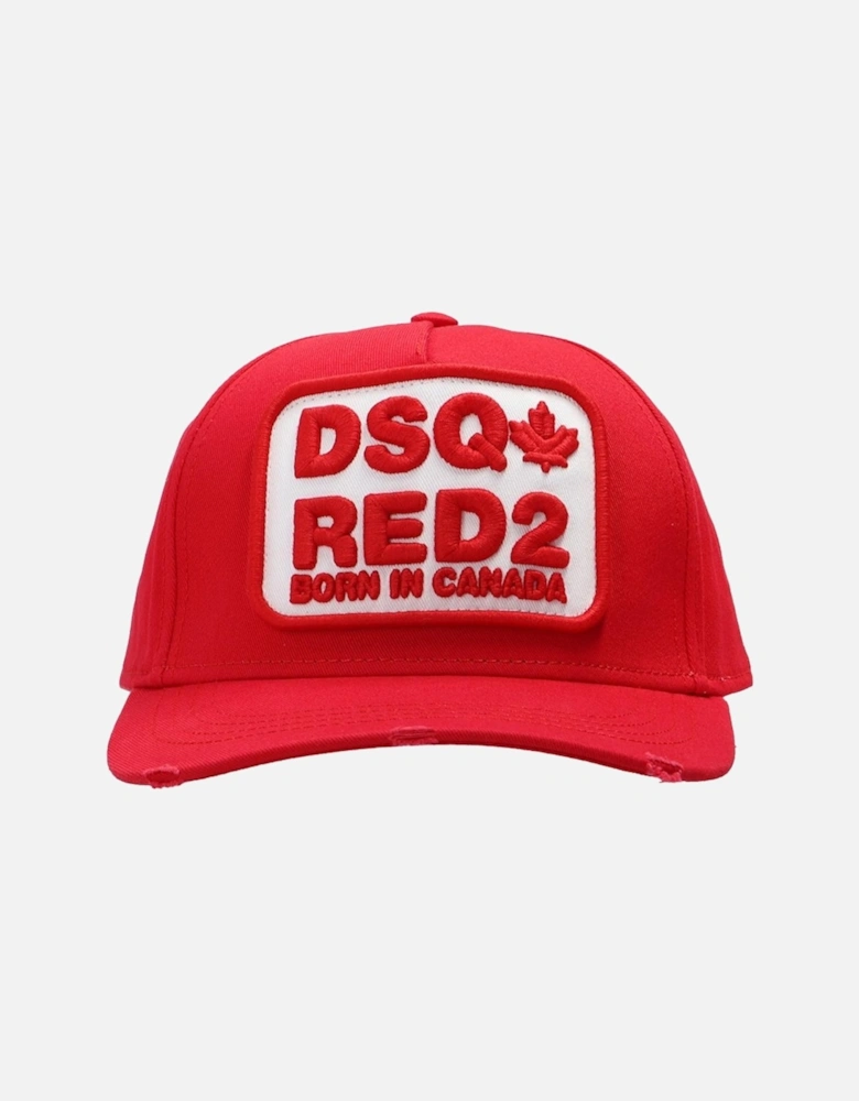 Block Red2 Logo Red Cap