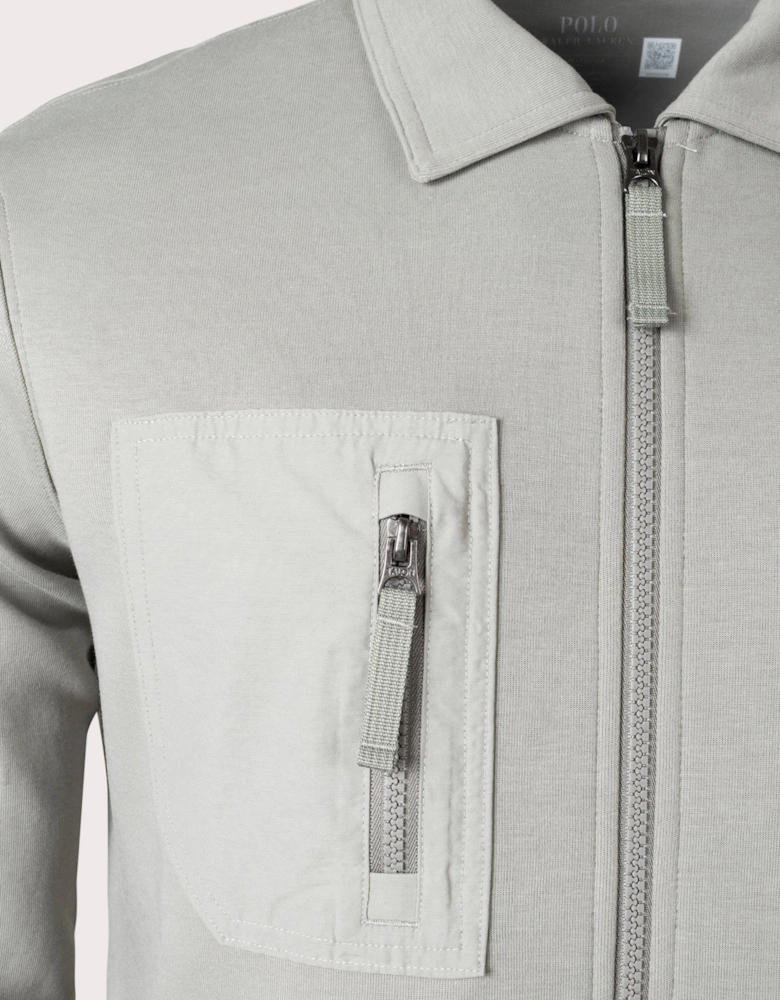 Zip Through Bomber Jacket