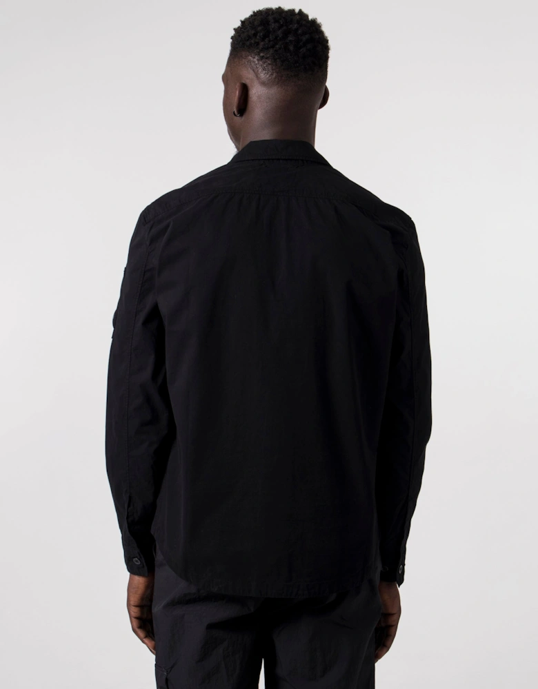Gabardine Buttoned Pockets Shirt