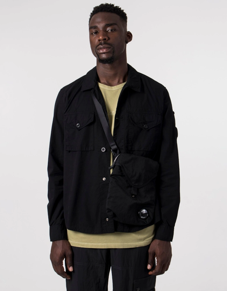 Gabardine Buttoned Pockets Shirt
