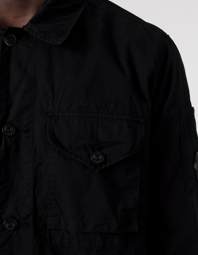 Gabardine Buttoned Pockets Shirt
