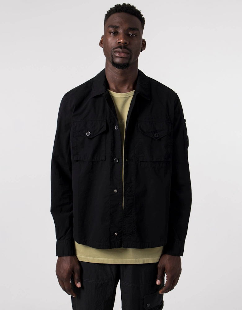 Gabardine Buttoned Pockets Shirt
