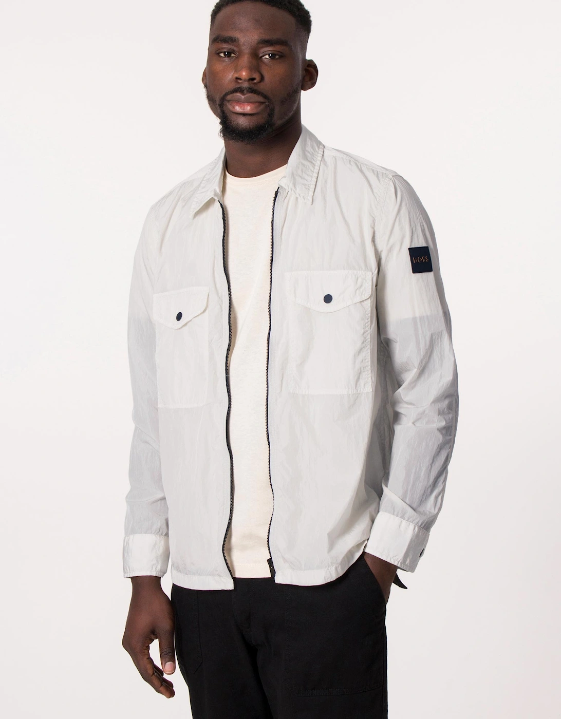 Oversized Zip Through Lovel 8 Overshirt