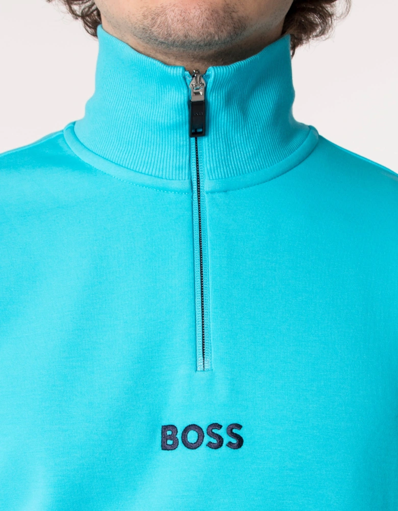 Relaxed Fit Sweat 1 Quarter Zip Sweatshirt