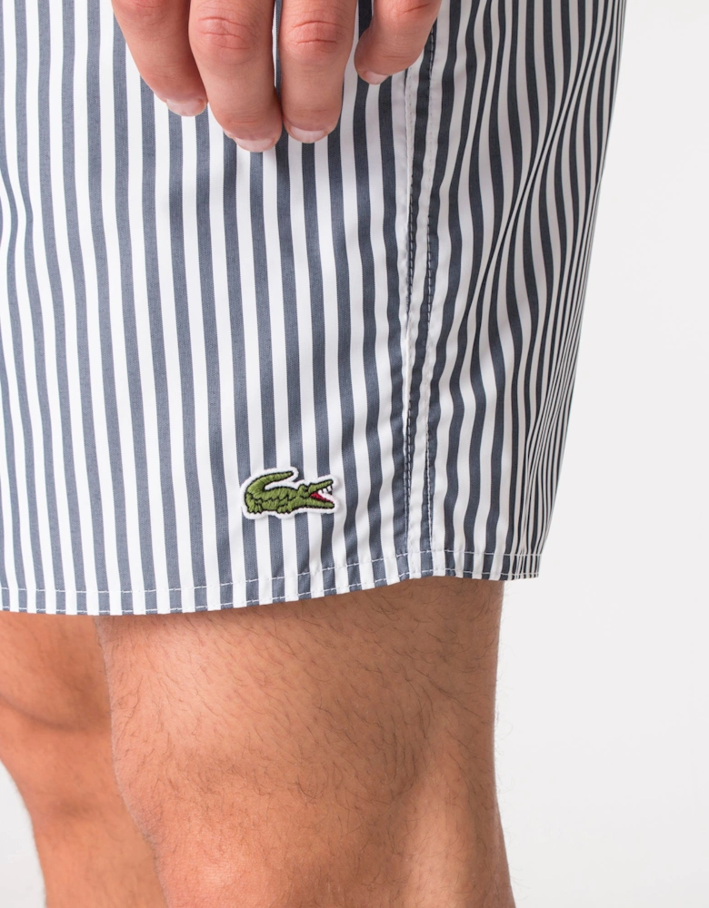 Regular Fit Striped Swim Shorts