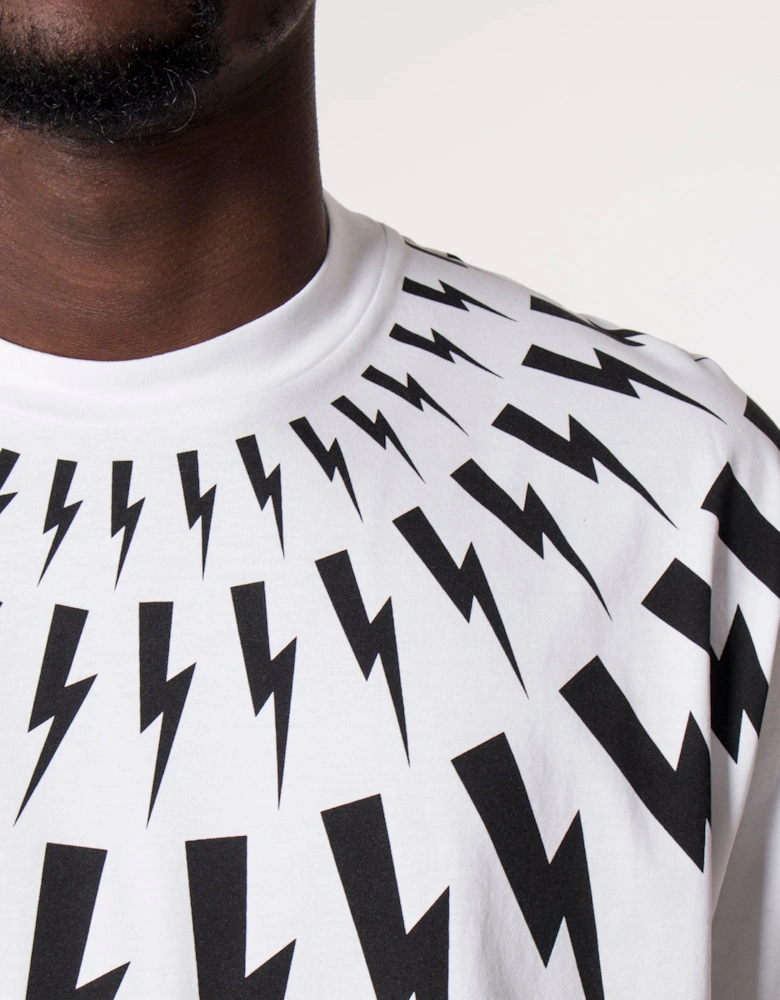 Oversized Fair Isle Thunderbolt Easy T-Shirt