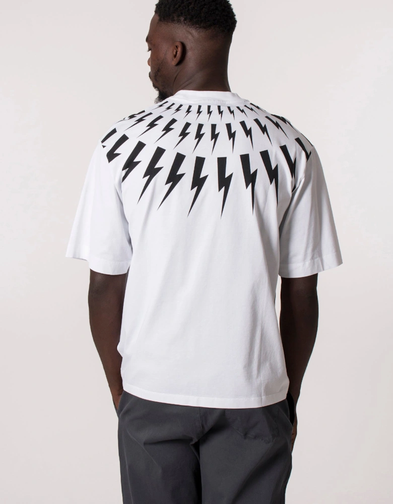 Oversized Fair Isle Thunderbolt Easy T-Shirt