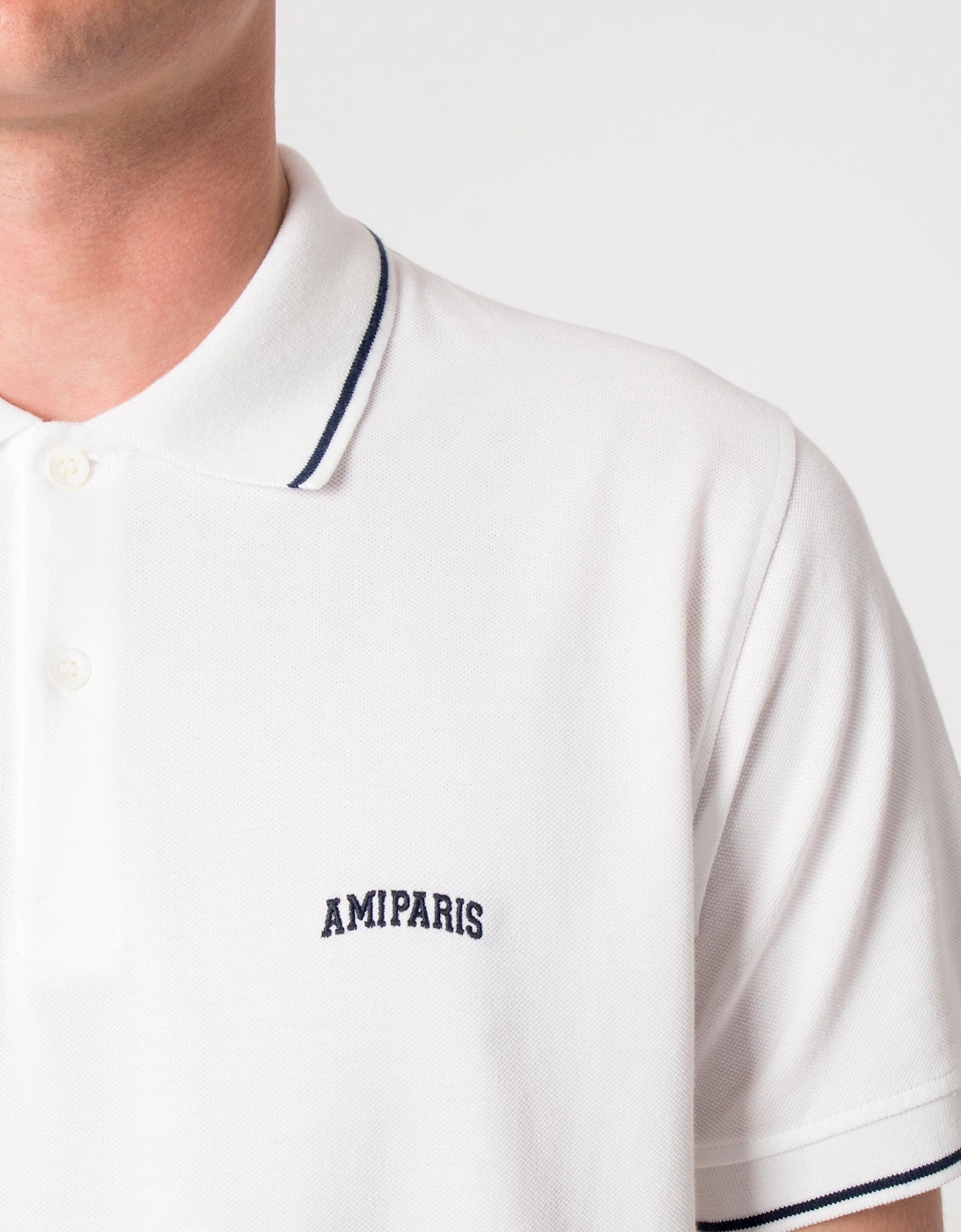 Curved Logo Polo Shirt