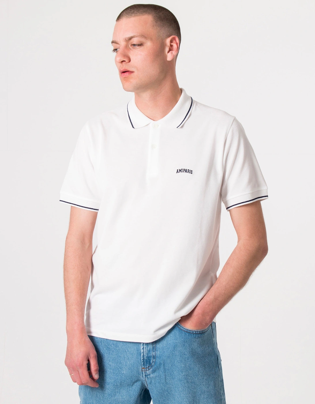 Curved Logo Polo Shirt, 5 of 4
