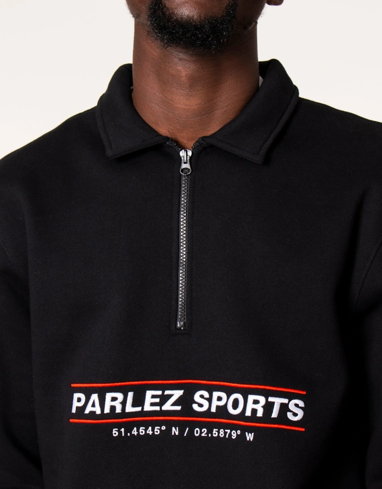 Relaxed Fit Quarter Zip Moritz Sweatshirt