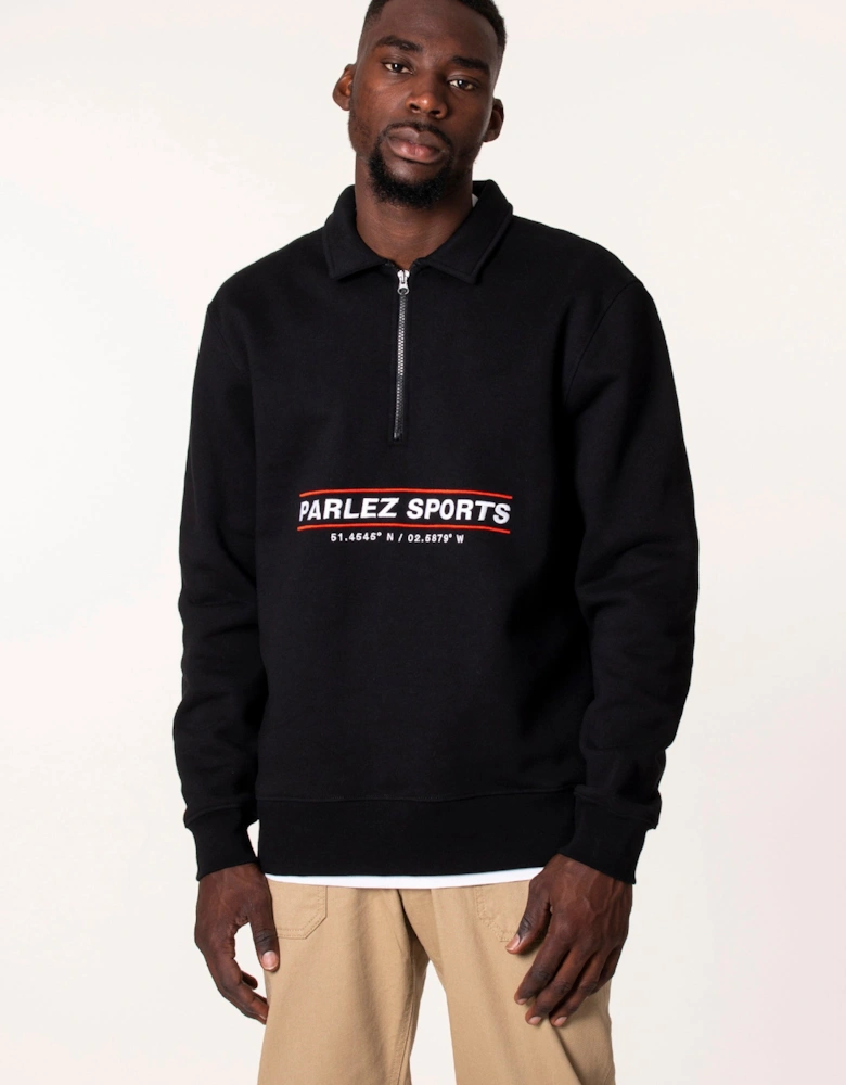 Relaxed Fit Quarter Zip Moritz Sweatshirt