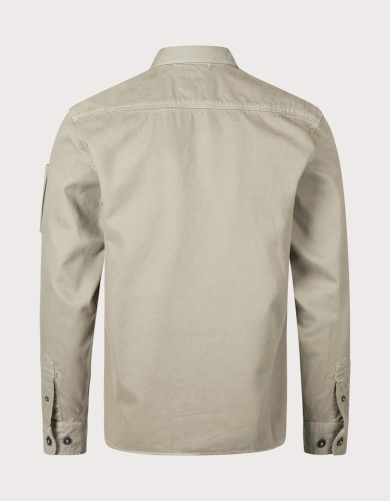 Military Twill Emerized Pocket Overshirt
