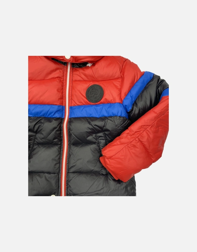 Boys Red Puffer Jacket