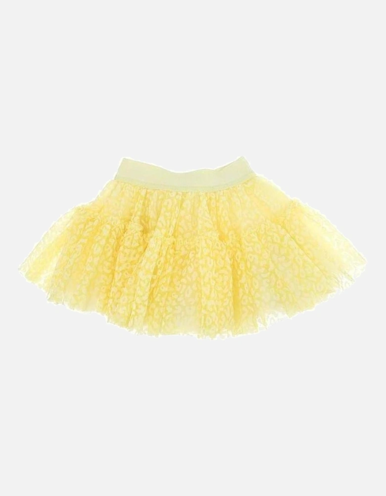 Baby Girls Yellow Leopard Tulle Skirt