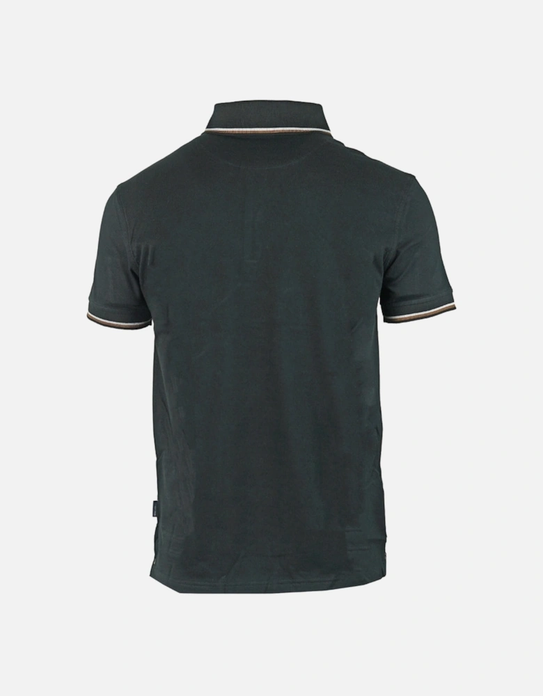 Brand Logo Black Polo Shirt