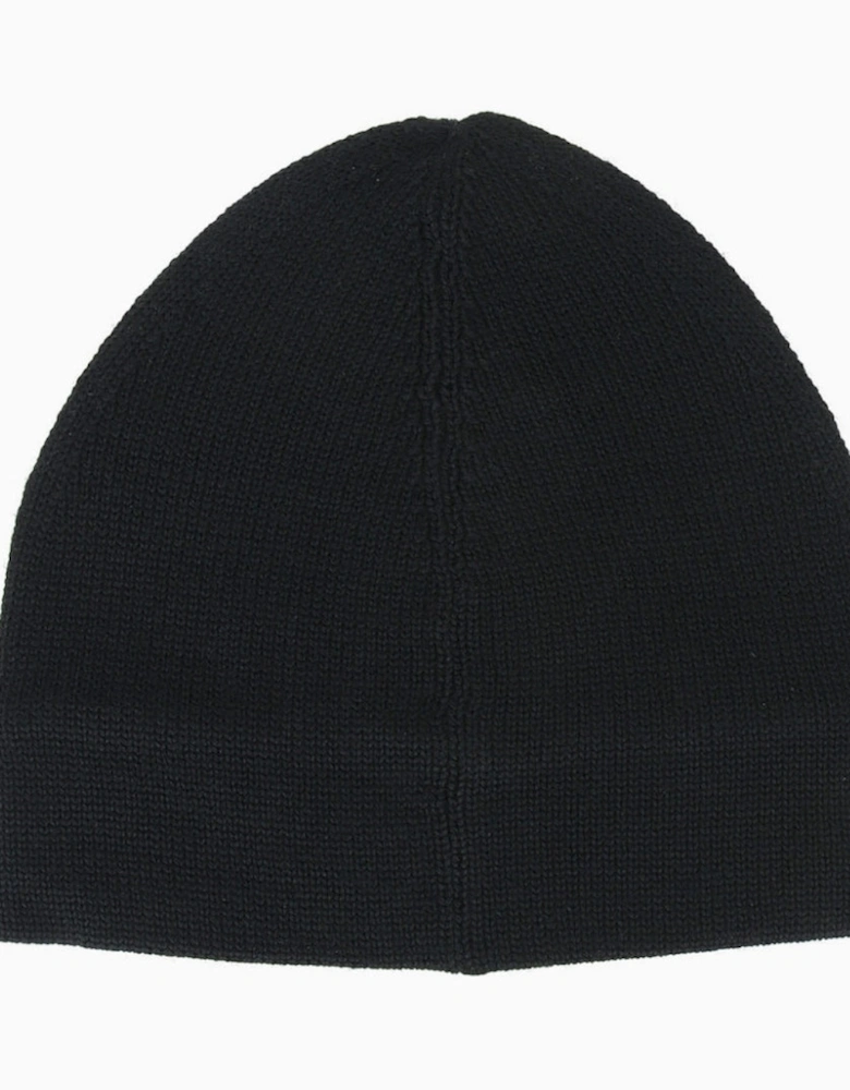Sliced Logo Beanie Black Hat