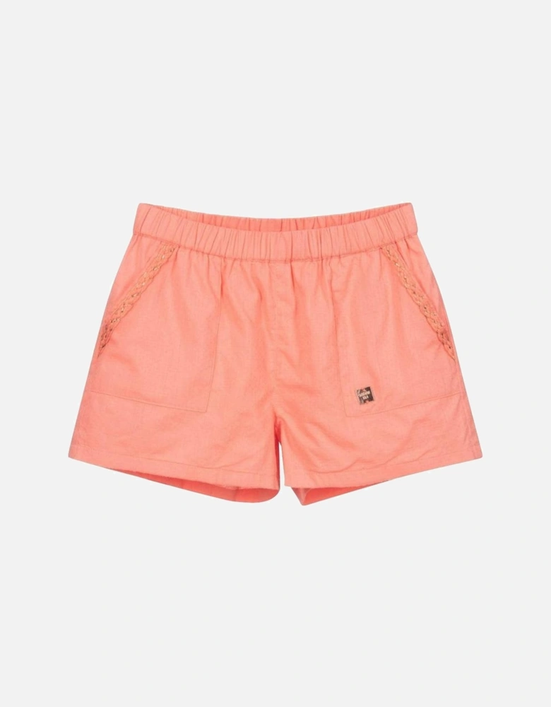 Girls Peach Shorts