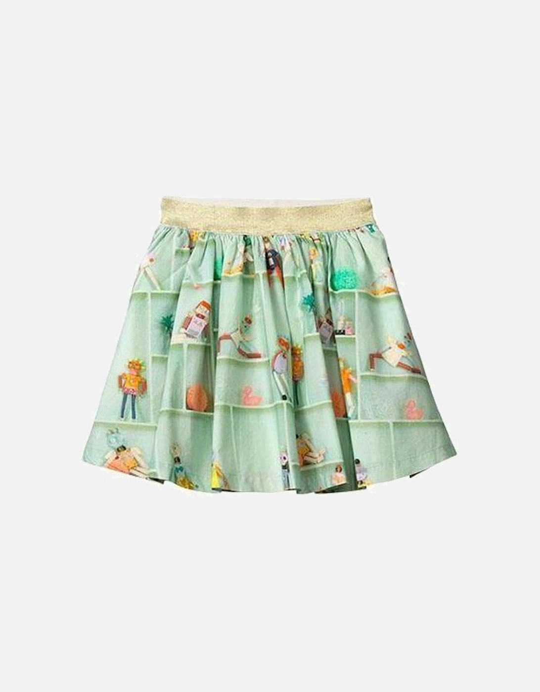 Girls Green Sunday Skirt, 3 of 2