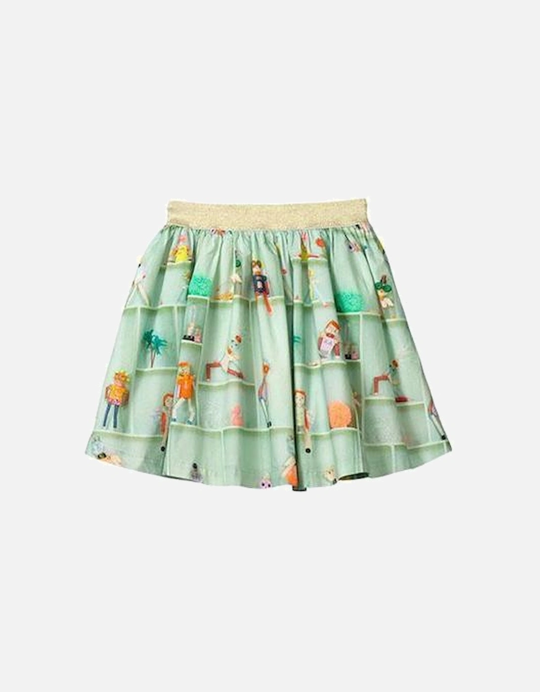 Girls Green Sunday Skirt