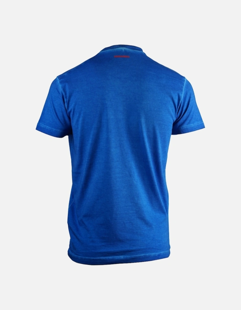Layered Logo Cool Fit Blue T-Shirt