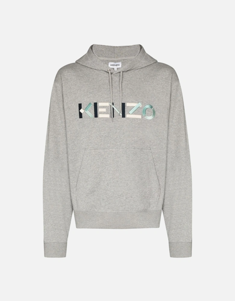 Multicolour Classic Logo Mens Grey Hoodie